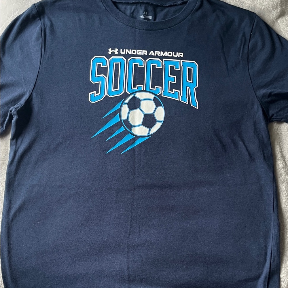 Under Armour Dark Blue Soccer Tee